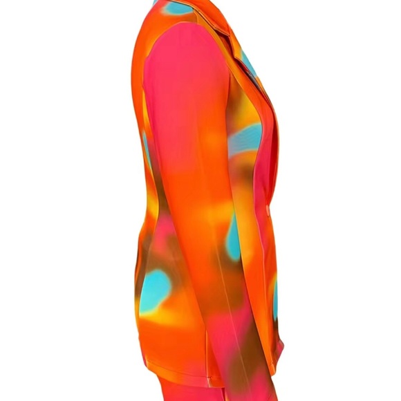 Colorful blazer with short - Picture 3 of 5